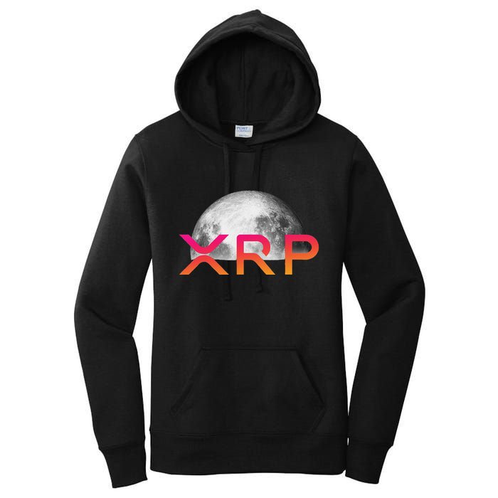 Ripple Xrp Coin Moon Xrp Army Crypto Cryptocurrency Women's Pullover Hoodie