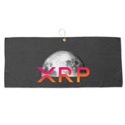 Ripple Xrp Coin Moon Xrp Army Crypto Cryptocurrency Large Microfiber Waffle Golf Towel