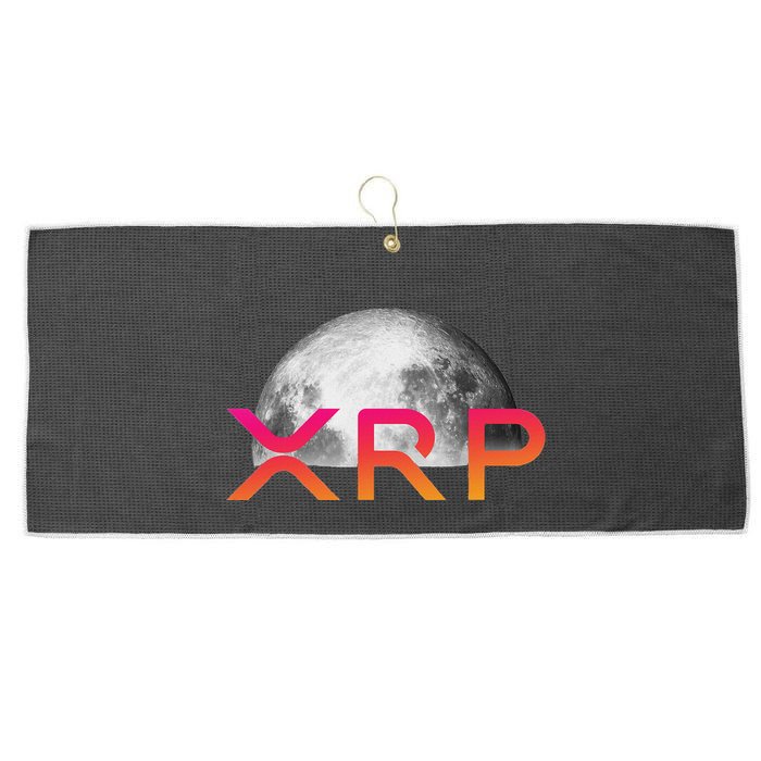 Ripple Xrp Coin Moon Xrp Army Crypto Cryptocurrency Large Microfiber Waffle Golf Towel