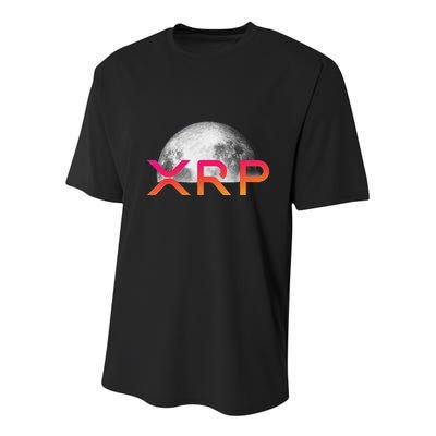 Ripple Xrp Coin Moon Xrp Army Crypto Cryptocurrency Youth Performance Sprint T-Shirt