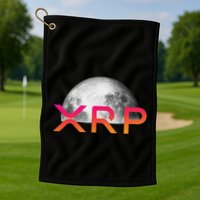 Ripple Xrp Coin Moon Xrp Army Crypto Cryptocurrency Golf Towel