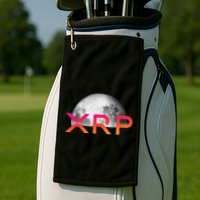 Ripple Xrp Coin Moon Xrp Army Crypto Cryptocurrency Golf Towel