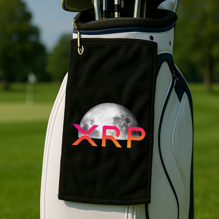Ripple Xrp Coin Moon Xrp Army Crypto Cryptocurrency Golf Towel