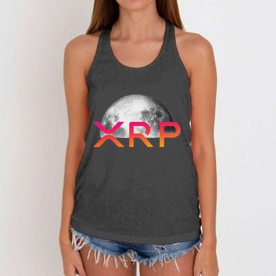 Ripple Xrp Coin Moon Xrp Army Crypto Cryptocurrency Women's Knotted Racerback Tank