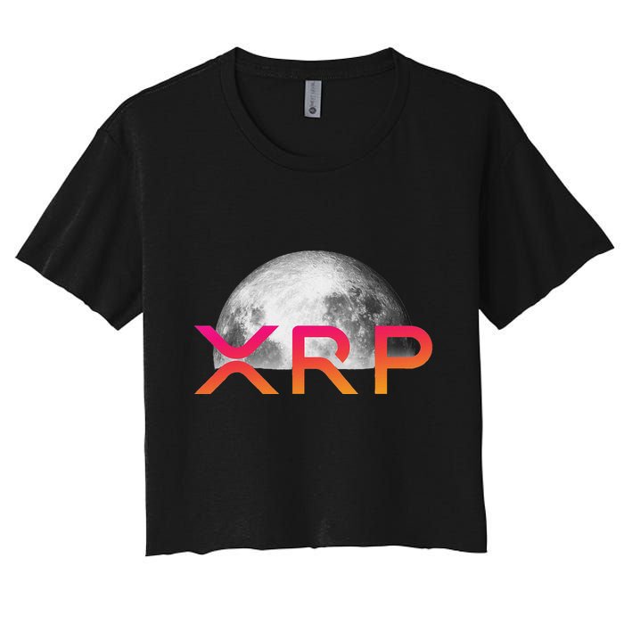 Ripple Xrp Coin Moon Xrp Army Crypto Cryptocurrency Crop Top