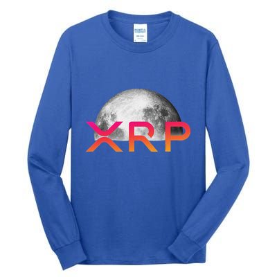 Ripple Xrp Coin Moon Xrp Army Crypto Cryptocurrency Tall Long Sleeve T-Shirt