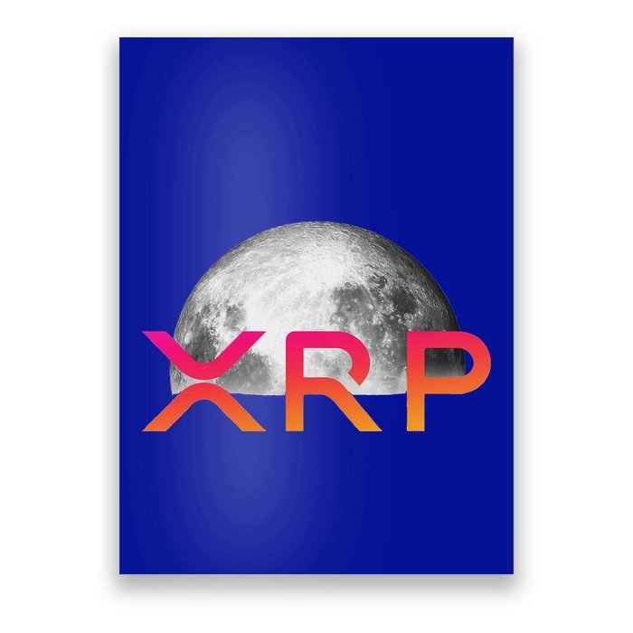 Ripple Xrp Coin Moon Xrp Army Crypto Cryptocurrency Poster