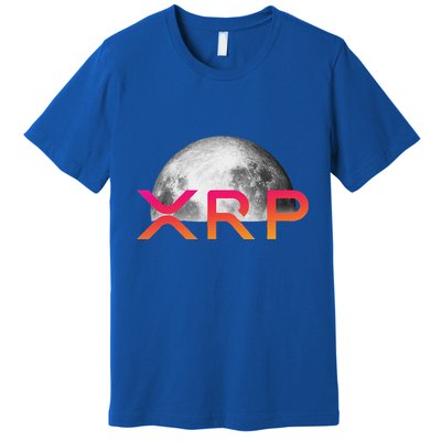 Ripple Xrp Coin Moon Xrp Army Crypto Cryptocurrency Premium T-Shirt