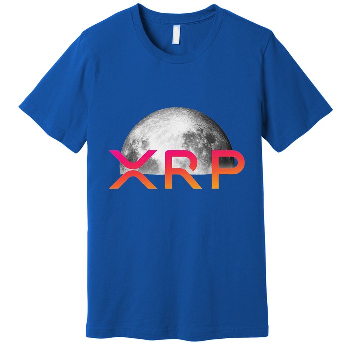 Ripple Xrp Coin Moon Xrp Army Crypto Cryptocurrency Premium T-Shirt
