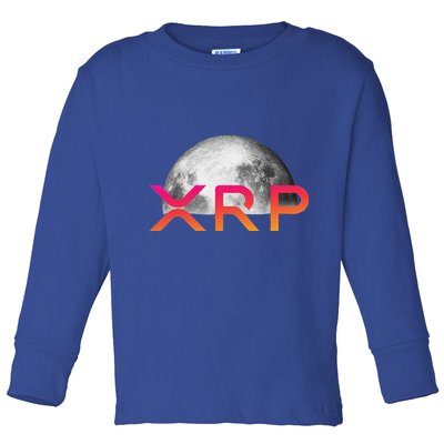 Ripple Xrp Coin Moon Xrp Army Crypto Cryptocurrency Toddler Long Sleeve Shirt