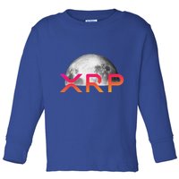 Ripple Xrp Coin Moon Xrp Army Crypto Cryptocurrency Toddler Long Sleeve Shirt