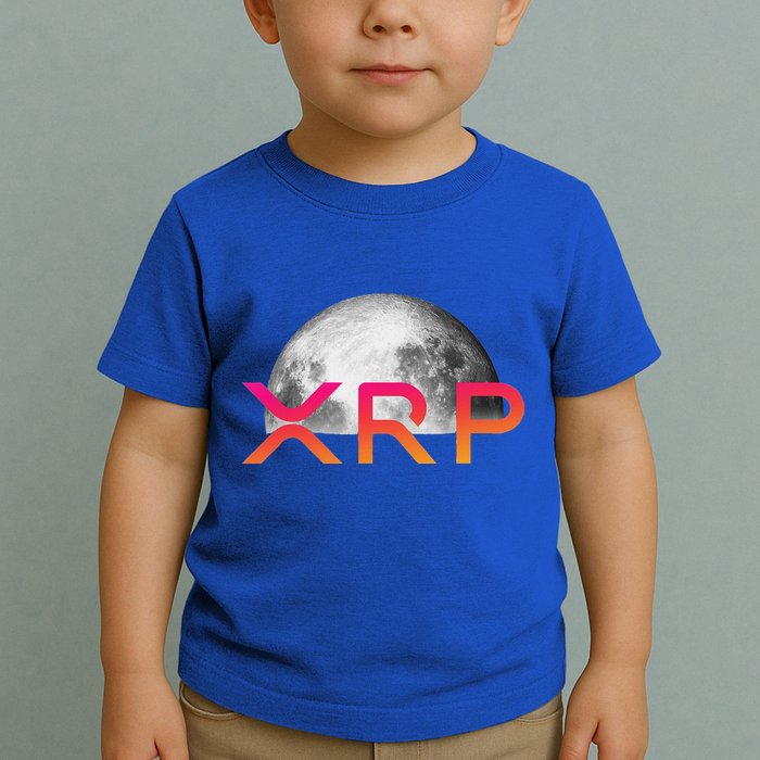 Ripple Xrp Coin Moon Xrp Army Crypto Cryptocurrency Toddler T-Shirt