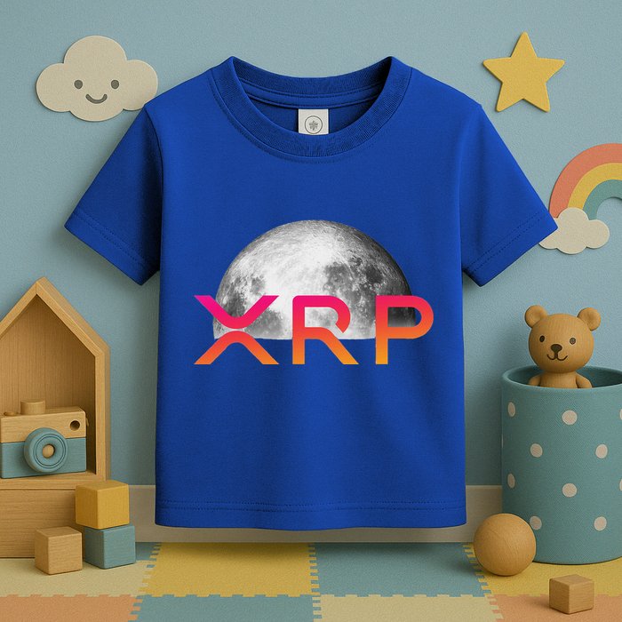 Ripple Xrp Coin Moon Xrp Army Crypto Cryptocurrency Toddler T-Shirt