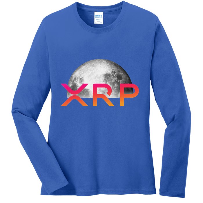 Ripple Xrp Coin Moon Xrp Army Crypto Cryptocurrency Ladies Long Sleeve Shirt