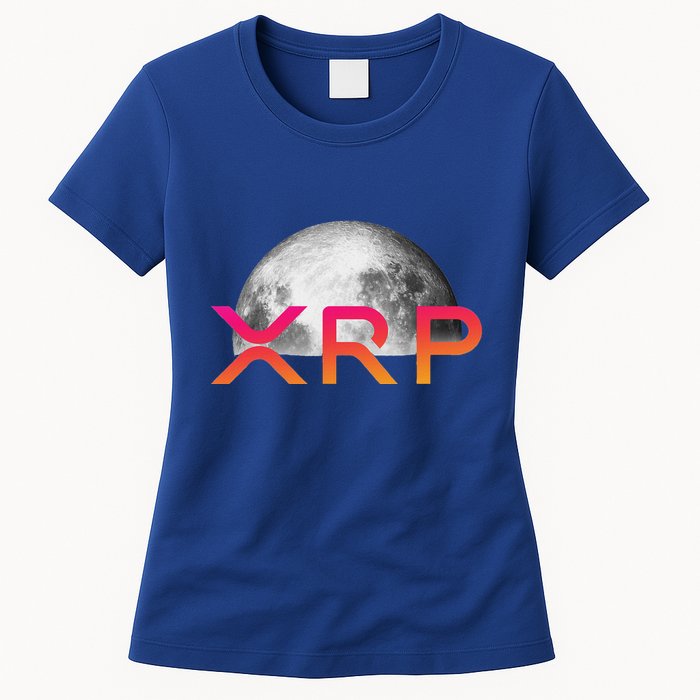 Ripple Xrp Coin Moon Xrp Army Crypto Cryptocurrency Womens T-Shirt