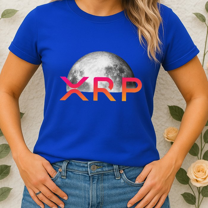 Ripple Xrp Coin Moon Xrp Army Crypto Cryptocurrency Womens T-Shirt