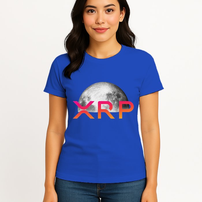 Ripple Xrp Coin Moon Xrp Army Crypto Cryptocurrency Womens T-Shirt