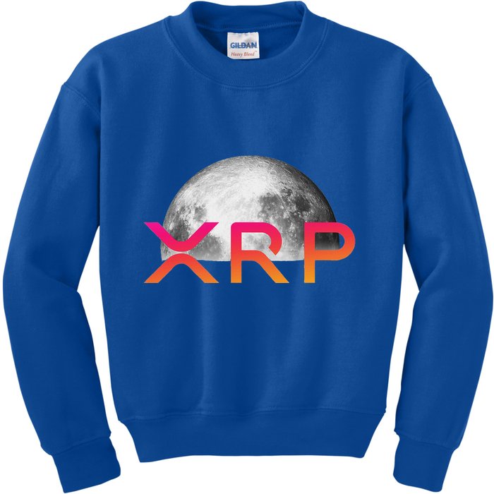 Ripple Xrp Coin Moon Xrp Army Crypto Cryptocurrency Kids Sweatshirt