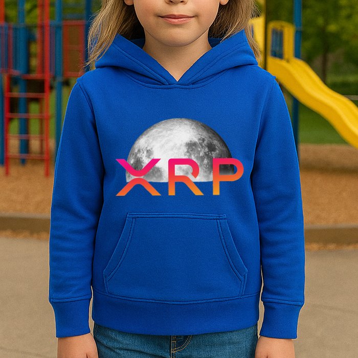 Ripple Xrp Coin Moon Xrp Army Crypto Cryptocurrency Kids Hoodie