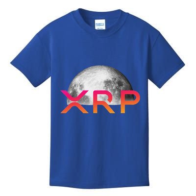 Ripple Xrp Coin Moon Xrp Army Crypto Cryptocurrency Kids T-Shirt