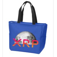 Ripple Xrp Coin Moon Xrp Army Crypto Cryptocurrency Zip Tote Bag