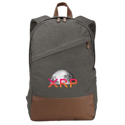 Ripple Xrp Coin Moon Xrp Army Crypto Cryptocurrency Cotton Canvas Backpack