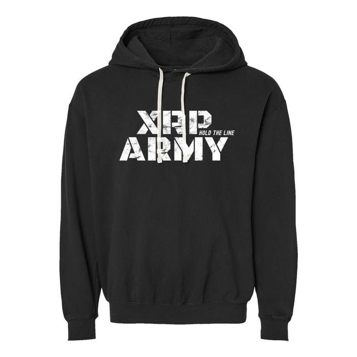 Ripple Xrp Crypto Currency Trader Garment-Dyed Fleece Hoodie