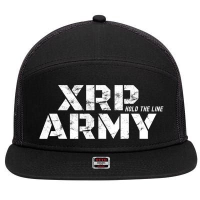 Ripple Xrp Crypto Currency Trader 7 Panel Mesh Trucker Snapback Hat