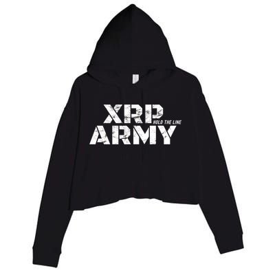Ripple Xrp Crypto Currency Trader Crop Fleece Hoodie