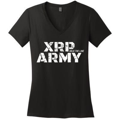 Ripple Xrp Crypto Currency Trader Women's V-Neck T-Shirt