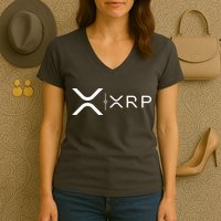 Ripple Xrp Coin Women's V-Neck T-Shirt