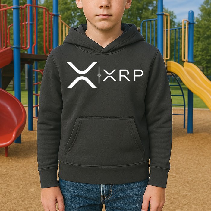 Ripple Xrp Coin Kids Hoodie