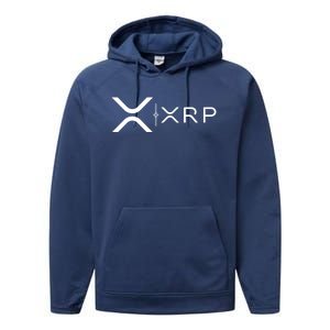 Ripple Xrp Coin Performance Fleece Hoodie