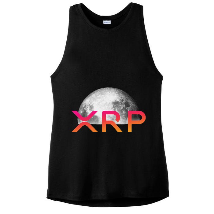 Ripple Xrp Coin Moon Xrp Army Crypto Cryptocurrency Xrp Ladies PosiCharge Tri-Blend Wicking Tank