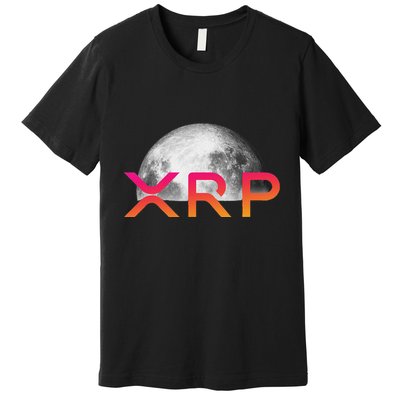 Ripple Xrp Coin Moon Xrp Army Crypto Cryptocurrency Xrp Premium T-Shirt