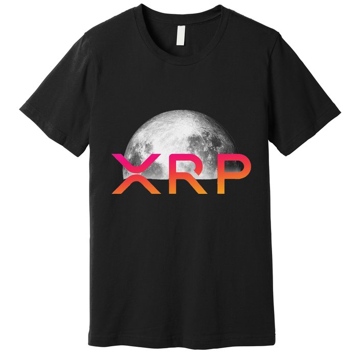 Ripple Xrp Coin Moon Xrp Army Crypto Cryptocurrency Xrp Premium T-Shirt