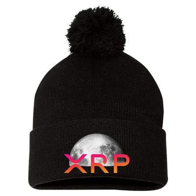 Ripple Xrp Coin Moon Xrp Army Crypto Cryptocurrency Xrp Pom Pom 12in Knit Beanie