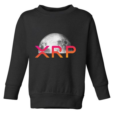 Ripple Xrp Coin Moon Xrp Army Crypto Cryptocurrency Xrp Toddler Sweatshirt