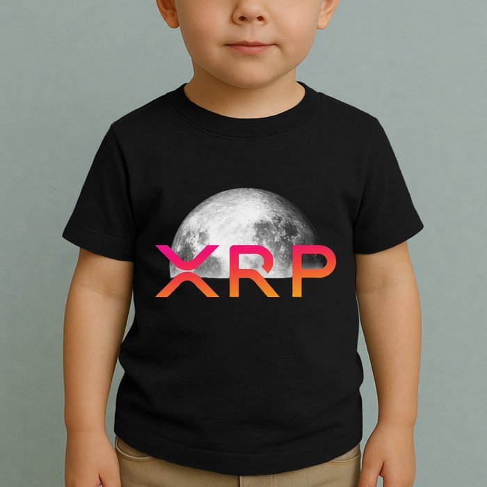 Ripple Xrp Coin Moon Xrp Army Crypto Cryptocurrency Xrp Toddler T-Shirt