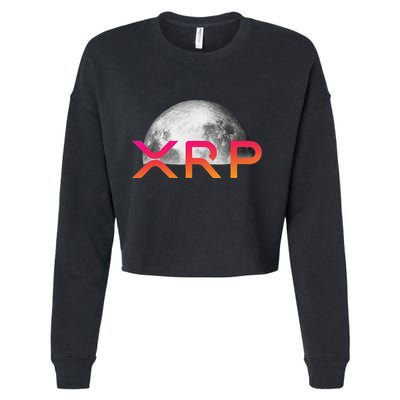 Ripple Xrp Coin Moon Xrp Army Crypto Cryptocurrency Xrp Cropped Pullover Crew