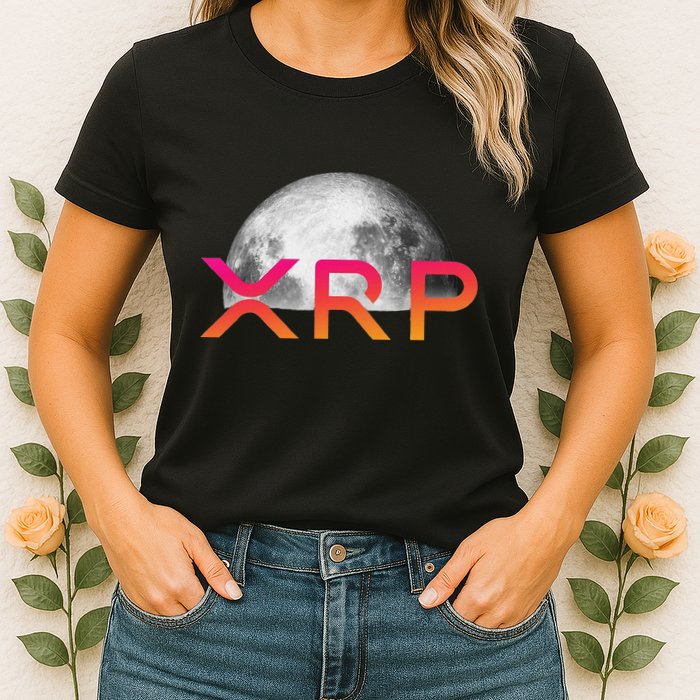 Ripple Xrp Coin Moon Xrp Army Crypto Cryptocurrency Xrp Women's T-Shirt