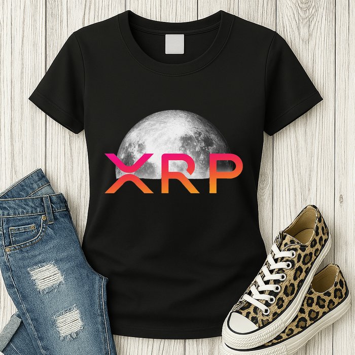 Ripple Xrp Coin Moon Xrp Army Crypto Cryptocurrency Xrp Women's T-Shirt