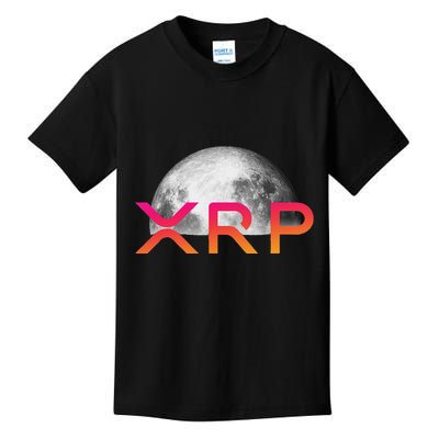 Ripple Xrp Coin Moon Xrp Army Crypto Cryptocurrency Xrp Kids T-Shirt