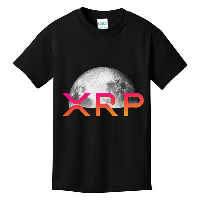 Ripple Xrp Coin Moon Xrp Army Crypto Cryptocurrency Xrp Kids T-Shirt