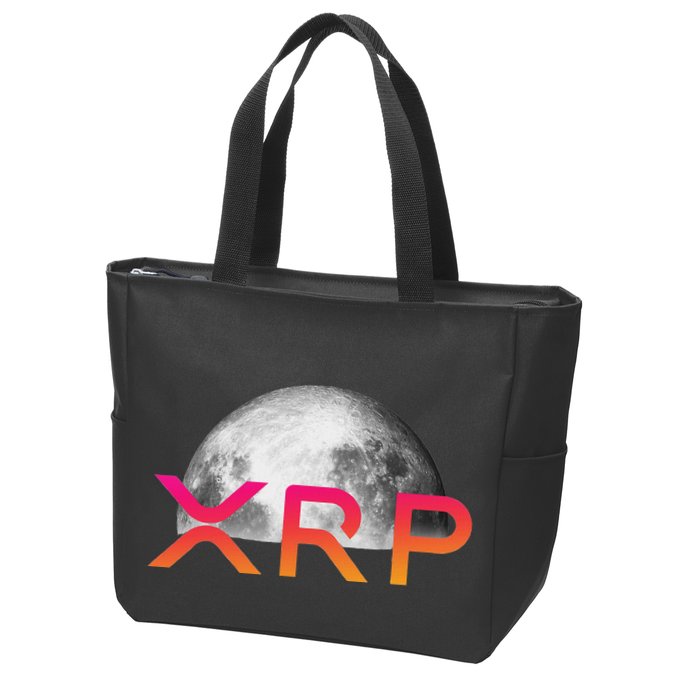 Ripple Xrp Coin Moon Xrp Army Crypto Cryptocurrency Xrp Zip Tote Bag