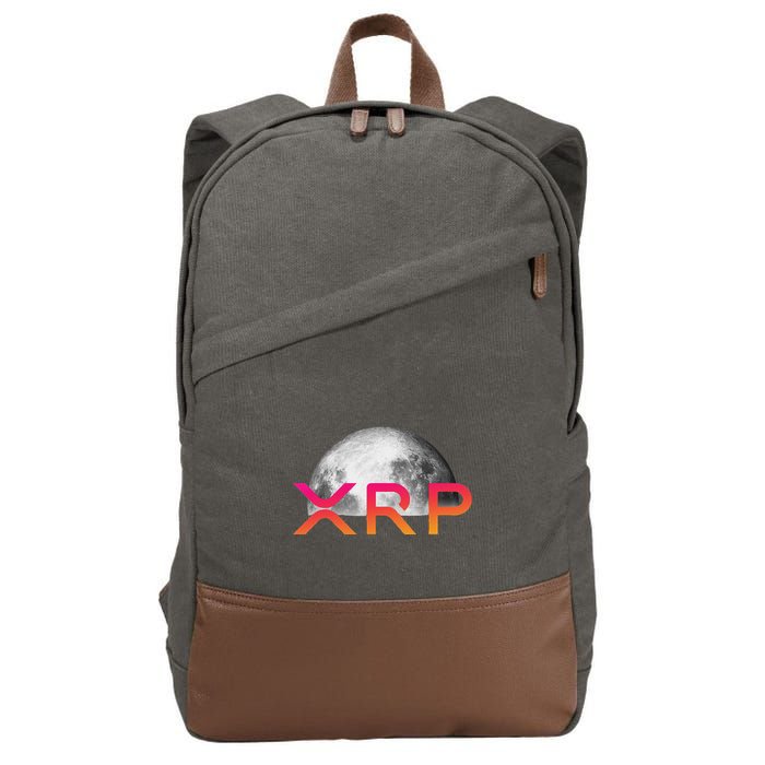 Ripple Xrp Coin Moon Xrp Army Crypto Cryptocurrency Xrp Cotton Canvas Backpack