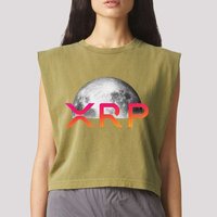 Ripple Xrp Coin Moon Xrp Army Crypto Cryptocurrency Xrp Garment-Dyed Women's Muscle Tee