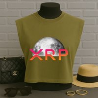 Ripple Xrp Coin Moon Xrp Army Crypto Cryptocurrency Xrp Garment-Dyed Women's Muscle Tee