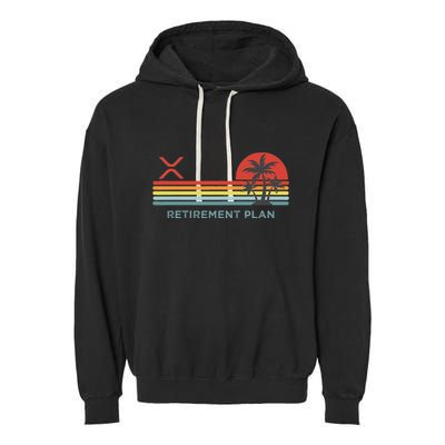 Ripple Xrp Crypto Blockchain Digital Currency Altchain Garment-Dyed Fleece Hoodie