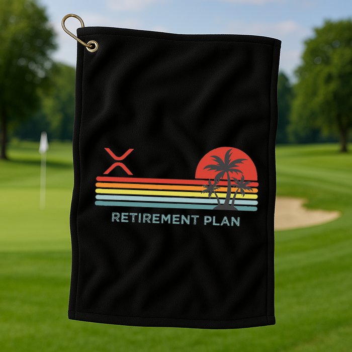 Ripple Xrp Crypto Blockchain Digital Currency Altchain Golf Towel